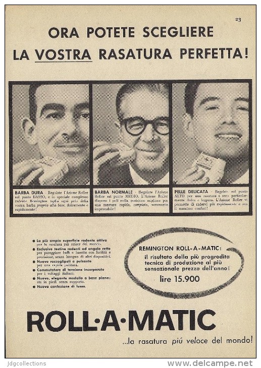 # ELECTRIC SHAVER REMINGTON 1950s Advert Pubblicità Publicitè Reklame Razor Rasoio Rasoir Rasuradora - Rasierklingen