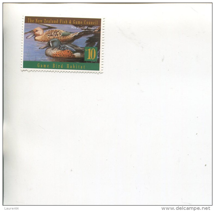 (Stamp 99 - 17-7-2015) New Zealand Fish & Games Council - Ducks - (face Value $ 10.00 Cinderella Stamp) - Abarten Und Kuriositäten