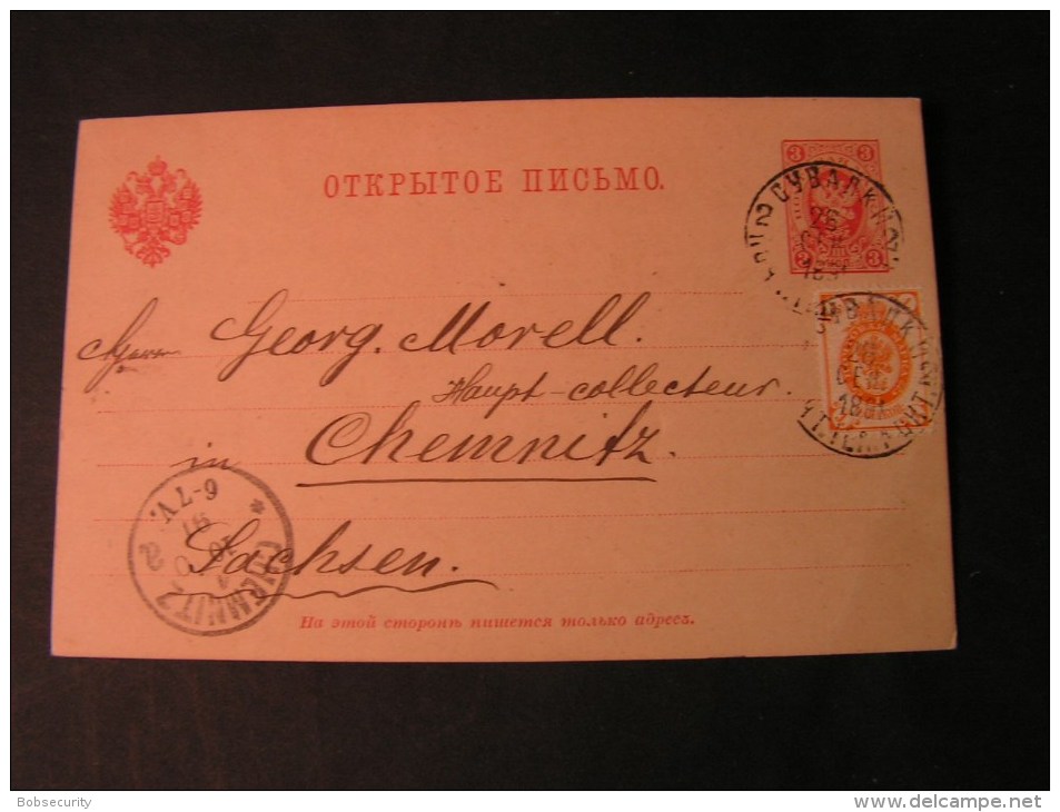 == Russland   Karte 1891 - Stamped Stationery