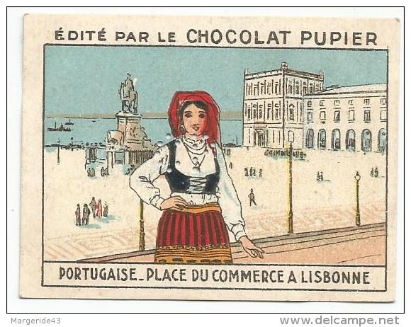 CHROMOS CHOCOLAT PUPIER - L'EUROPE - PORTUGAL - PLACE DU COMMERCE A LISBONNE. - Sonstige & Ohne Zuordnung