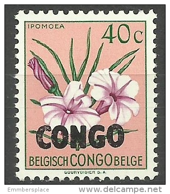 Congo - 1960 Flowers "CONGO" Overprint 40c MNH **   Sc 326 - Neufs