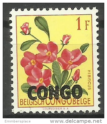 Congo - 1960 Flowers "CONGO" Overprint 1f MNH **   Sc 329 - Neufs