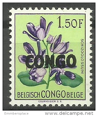 Congo - 1960 Flowers "CONGO" Overprint 1.50f MNH **   Sc 330 - Nuovi