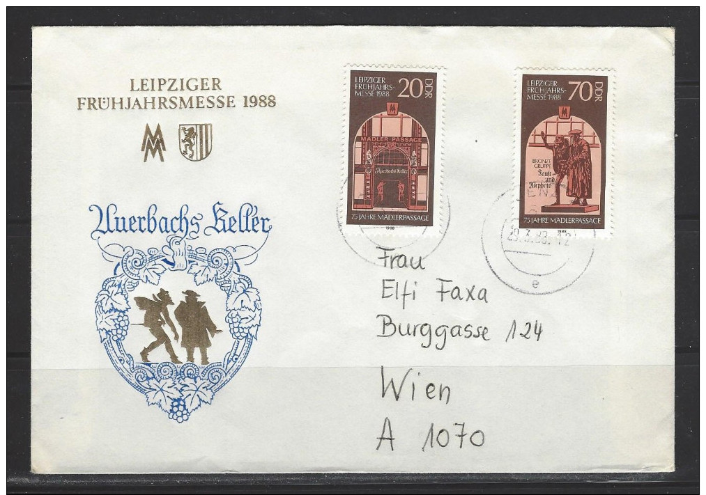 DDR - Beleg Mi-Nr. 3153 - 3154 Leipziger Frühjahrsmesse (3) - Autres & Non Classés
