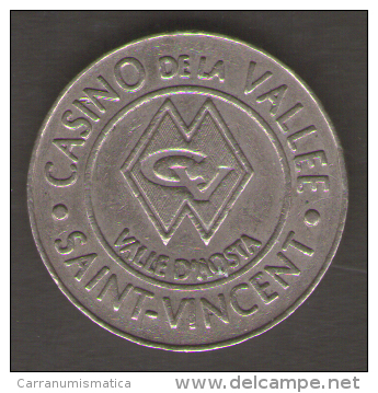 CASINO TOKEN SAINT VINCENT 2 CASINO DELLA VALLE - Casino