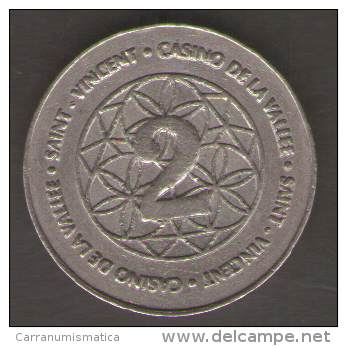 CASINO TOKEN SAINT VINCENT 2 CASINO DELLA VALLE - Casino