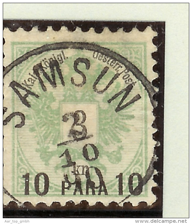 Heimat Türkei (Asien) Samsun 1890-10-08 Voll-O Selten! - Levant Autrichien