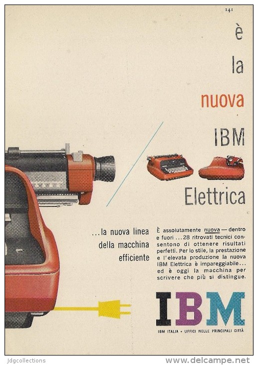 # IBM Electric Typewriter 1970s Advert Pubblicità Publicitè Reklame Machine A Ecrire Schreibmaschine - Other & Unclassified