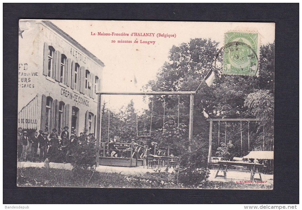 Belgique - Maison Frontiere D' Halanzy à 20 Minutes De Longwy ( Animée A L' Etoile Ed. Marie ) - Aubange