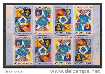 Europa Cept 2006 Azerbaijan 2v Complete Booklet Pane ** Mnh (23131A) - 2006