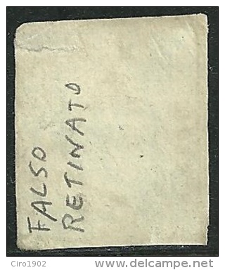 1859 - SICILIA - 2 GRANA - FALSO RETINATO - USATO - PER STUDIO E CONFRONTO - SPL - Sicilia