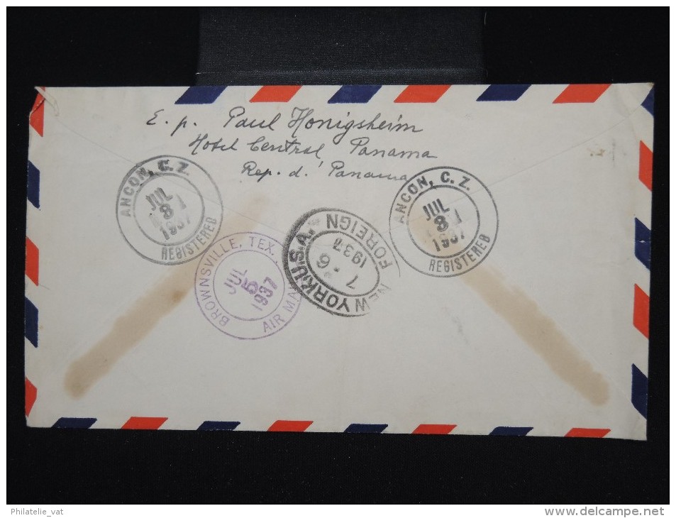 ETATS - UNIS - CANAL ZONE - Enveloppe En Recommandée De Ancon Pour Paris En 1937 - à Voir - Lot P7989 - Kanaalzone