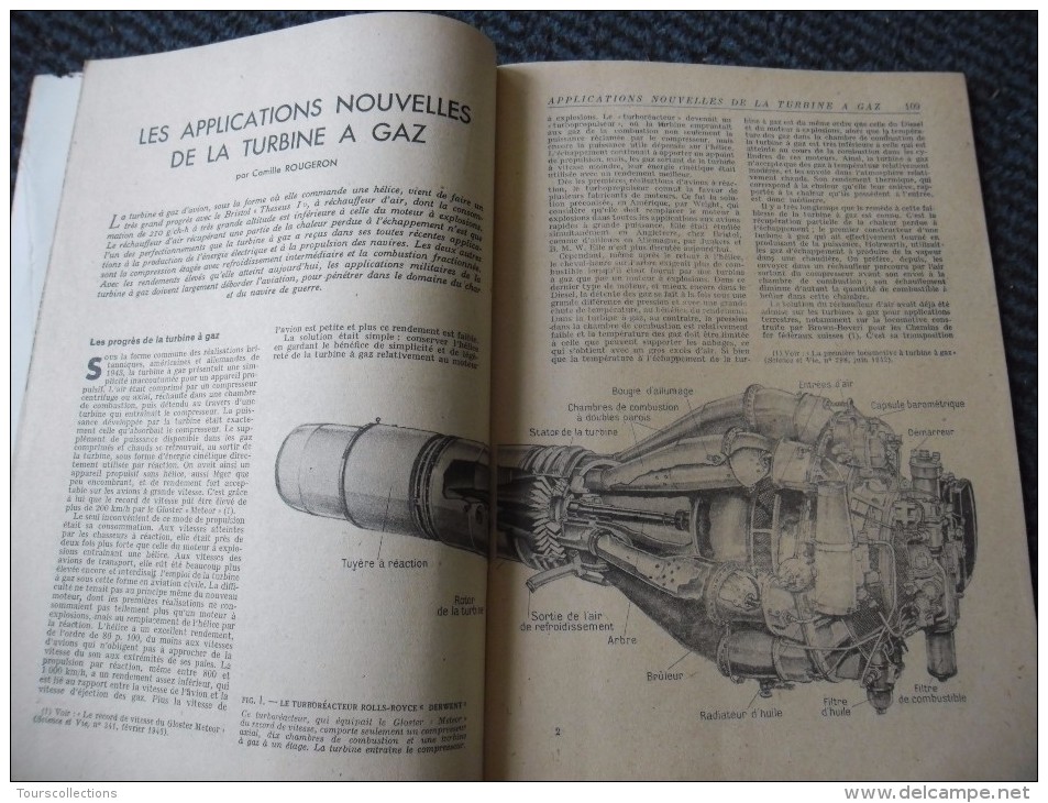 SCIENCE ET VIE De Mars 1946, Aéroport D'Orly, Turbine à Gaz Aviation, Verres De Contact, L´illustrateur Ravo René - Sciences