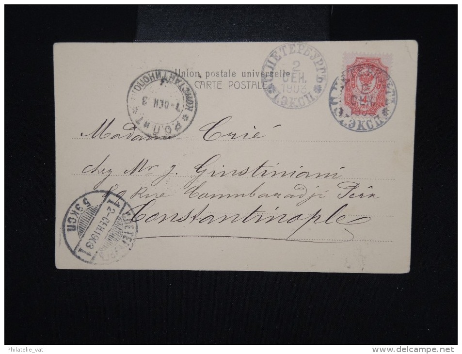 RUSSIE - Cp Voyagée En 1903 Pour La Turquie - Aff. Plaisant - à Voir - Lot P8011 - Covers & Documents