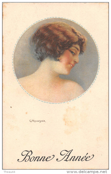 ¤¤  -   Illustrateur  " C.  MONESTIER "   -   Femme   -  Style Art Nouveau     -  ¤¤ - Monestier, C.