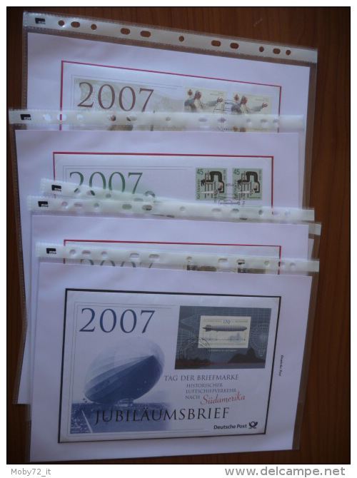 Germania 2007 - Lotto Maxi FDC Complete Di Cartoncini E Fogli Illustrativi (m103) - Collezioni (in Album)