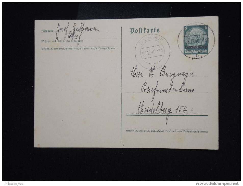 LUXEMBOURG - Entier Postal D 'occupation Allemande En 1940 Voyagé à Voir - Lot P8033 - Postwaardestukken