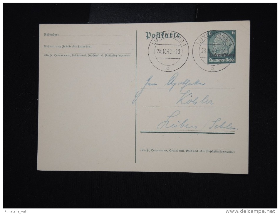 LUXEMBOURG - Entier Postal D ´occupation Allemande En 1940 Voyagé à Voir - Lot P8034 - Entiers Postaux