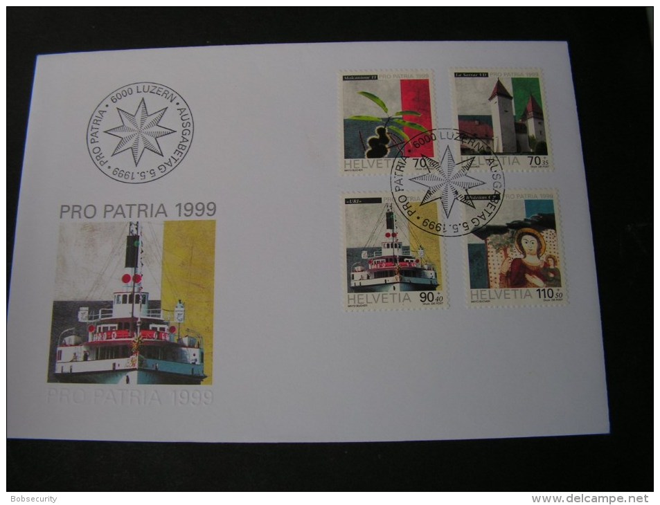 == Schweiz FDC 1999  Pro Patria  Kultur , Schiff 1681-1684 € 7,50 - FDC