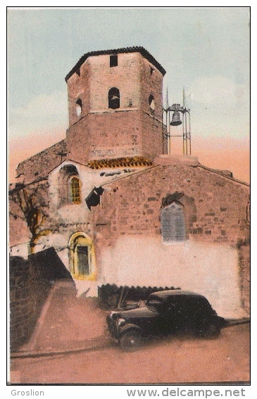 RIEUX MINERVOIS 6 LE CLOCHER DE L'EGLISE (AUTO GAREE) 1941 - Sigean