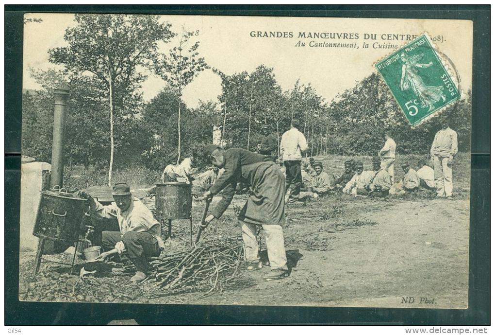 Grandes Manoeuvres Du Centre - ( 1908 )  Au Cantonnement, La Cuisine  - Rau129 - Manöver