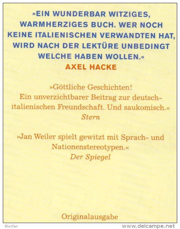 Maria Ihm Schmeckts Nicht, Witziger Roman Von Jan Weiler 2005 Antiquarisch 9€ Kurzweilig Humor In Italy 10-3-548-36486-1 - Humor