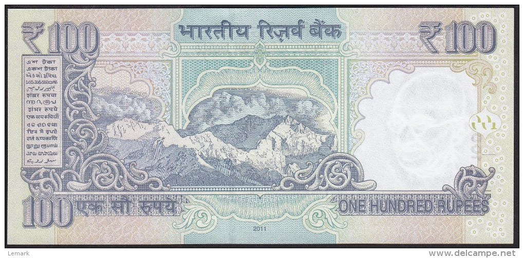 India 100 Rupees 2011 P98 UNC - India