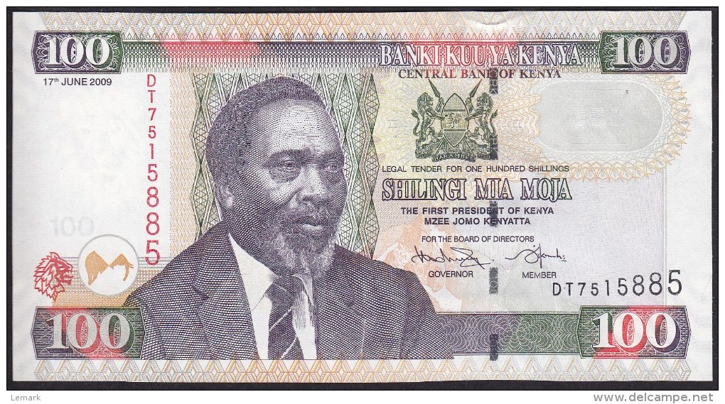 Kenya 100 Shillingi 2009 P48 UNC - Kenya