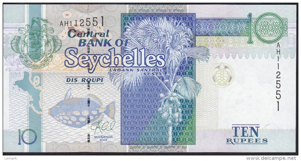 Seychelles 10 Rupees 2013 Pnew UNC - Seychelles