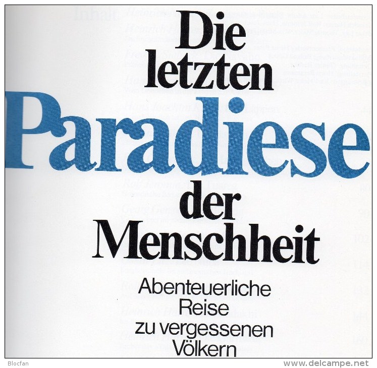 Die Letzten Paradiese Bildband Harrer Antiquarisch 24€ Reise-Information Indianer Berge Tiere Wasser Book Natur Of World - Australië