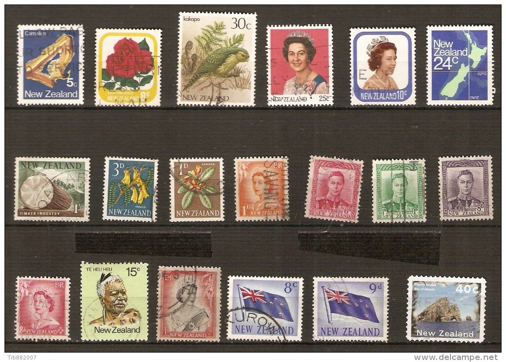 NOUVELLE ZELANDE / NEW ZEALAND.    Petit Lot D'oblitérés.  19 Différents. TB - Colecciones & Series