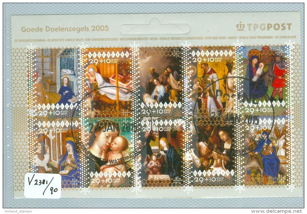 NEDERLAND *  NVPH 2381- 90 *   BLOK * BLOC * BLOCK * NETHERLANDS * GEBRUIKT - Used Stamps