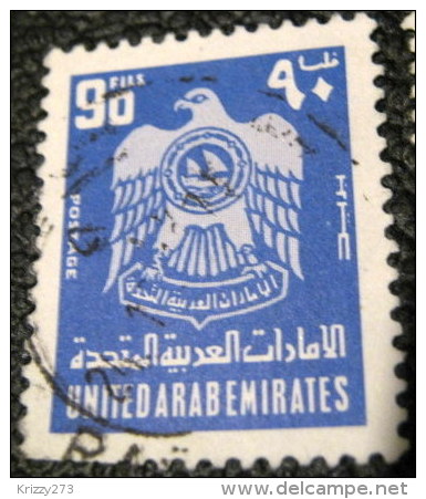 United Arab Emirates 1976 Coat Of Arms 90f - Used - United Arab Emirates (General)