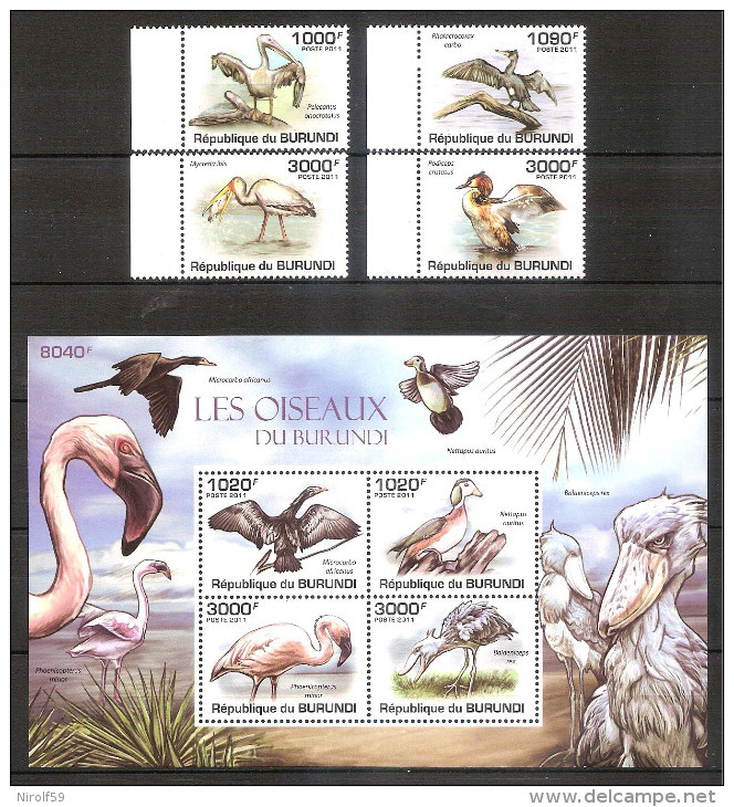 Burundi 2011 - Birds - Unused Stamps