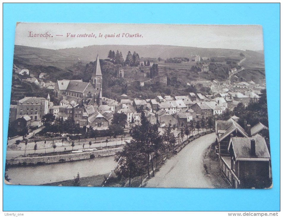 Vue Centrale, Le Quai Et L'Ourthe - Anno 1910 ( Zie Foto Voor Details ) !! - La-Roche-en-Ardenne