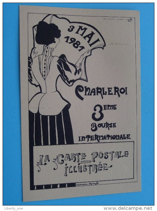 La Carte Postale  Illustrée Charleroi / 3 MAI 1981 3ème Bourse Int. ( N° 424 ) - ( Zie Foto Voor Details ) !! - Bourses & Salons De Collections