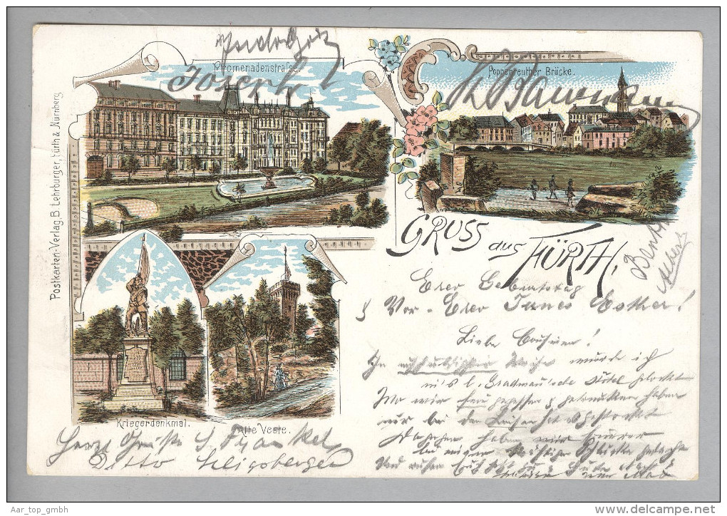 AK DE Bay FÜhrt 1899-02-22 Litho B.Lehrburger - Furth