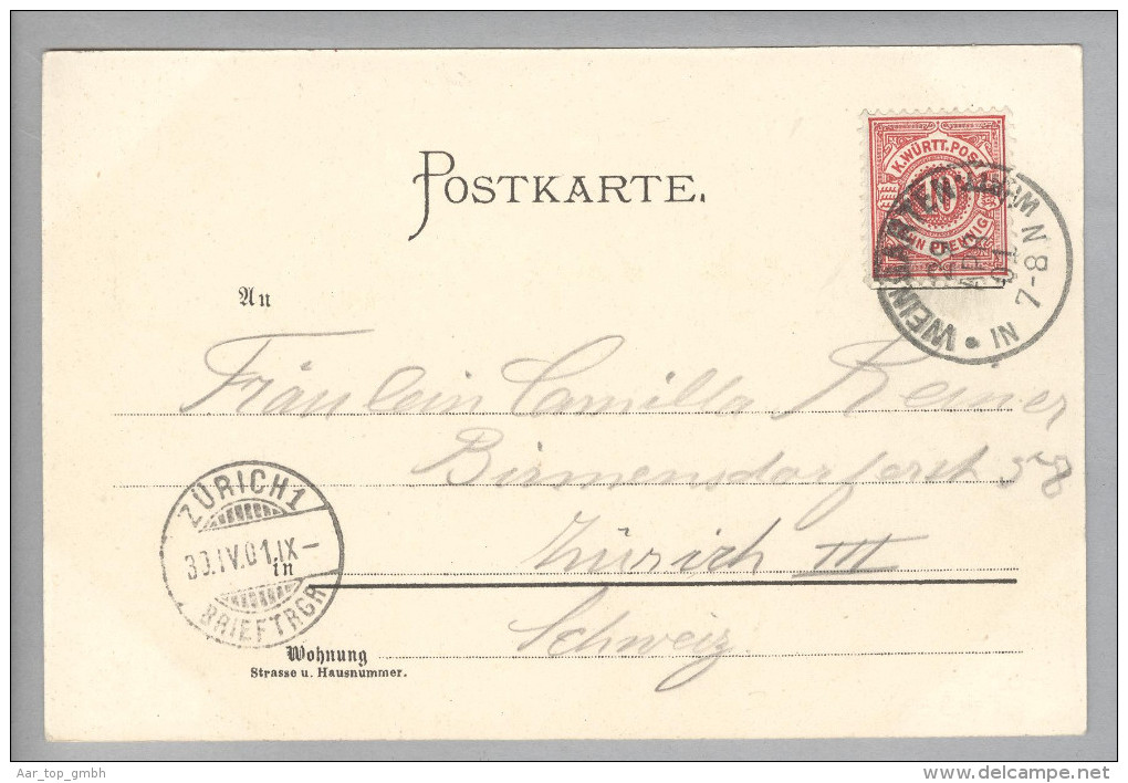 AK DE Bay FRIEDRICHSHAFEN 1901-04-29 Künstler-Litho C.Biesel - Furth