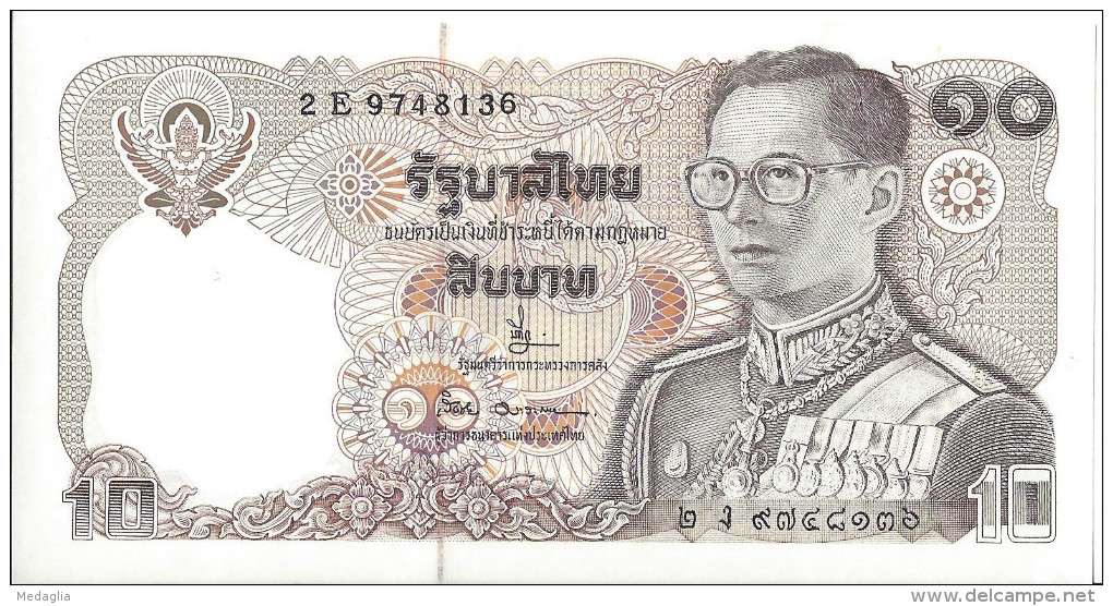 THAILLANDE - 10 Bahts 1980 UNC - Thaïlande