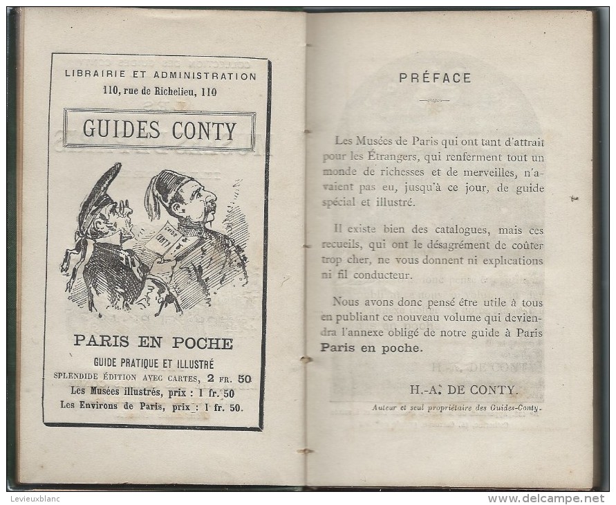 Guide CONT/Musées Illustrés/Les Musées De PARIS/Nombreuse Illustrations Et Publicités/1878  PGC86 - Musées & Expositions