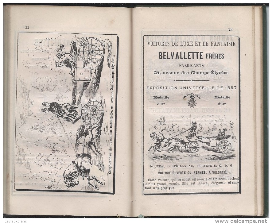 Guide CONT/Musées illustrés/Les Musées de PARIS/Nombreuse illustrations et publicités/1878  PGC86