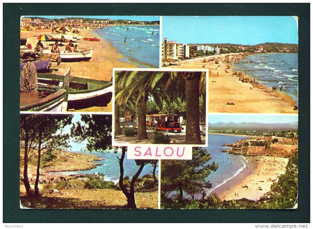 SPAIN  -  Salou  Multi View  Used Postcard As Scans - Other & Unclassified