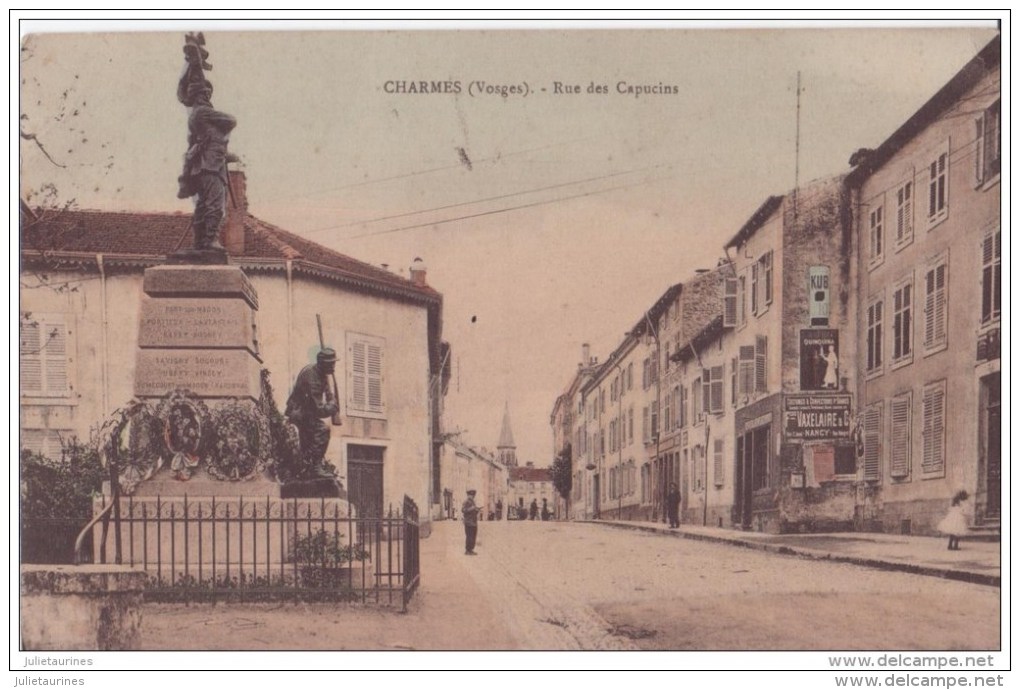 88 CHARMES VOSGES RUE DES CAPUCINS CPA BON ÉTAT - Charmes