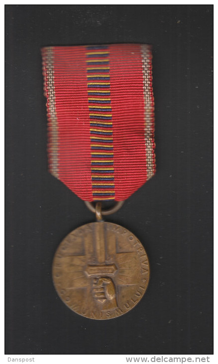 Romania Medal Cruciada Impotriva Comunismului 1944 - Sonstige & Ohne Zuordnung