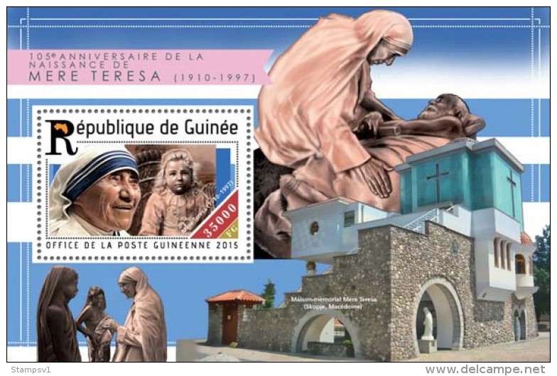 Guinea. 2015 Mother Teresa. (214b) - Mère Teresa