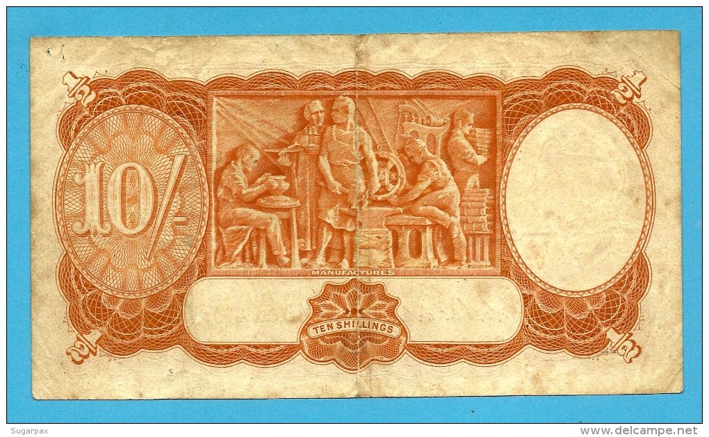 AUSTRALIA - 10 Shillings - Nd ( 1952 ) - P 25.d - Sign. H. C. Coombs And Roland Wilson - George VI - Commonwealth - 1938-52