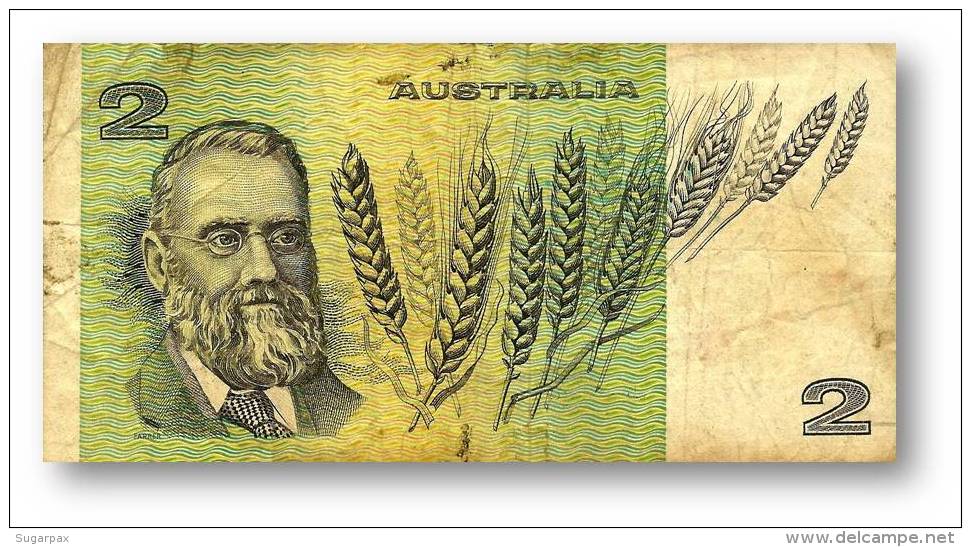 AUSTRALIA - 2 Dollars - Nd ( 1976 ) - P 43.b2 - Sign. H. M. Knight And F. H. Wheeler - Sir Joseph Banks - Reserve Bank - 1974-94 Australia Reserve Bank