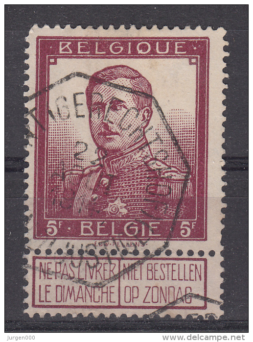 Nr 122, Mooi Gestempeld Met Telegraafstempel (X06541) - 1918 Cruz Roja