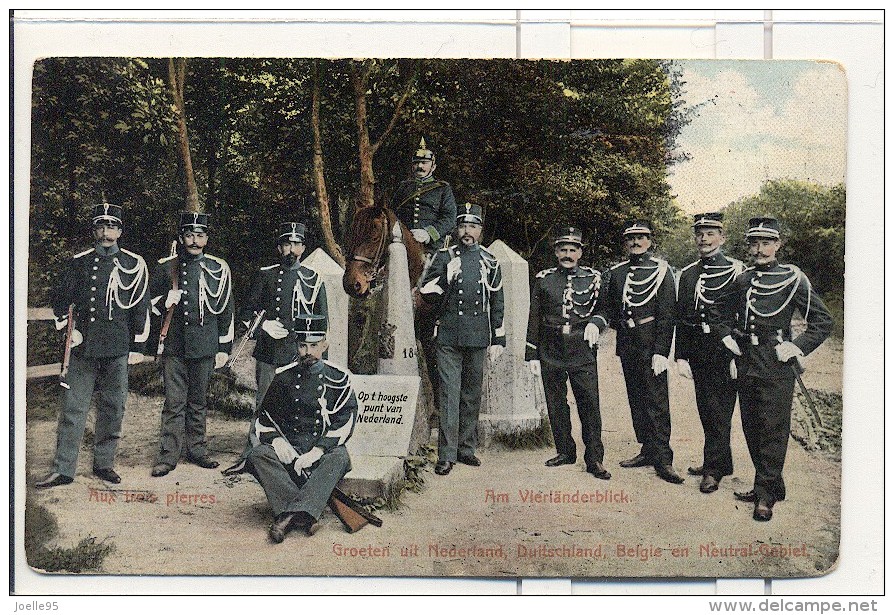 Vaals - Aken - Grenze - Grens - Kelmis - Vierlanderblick - Aachen - Neutral Gebiet - Moresnet - 1908 - Vaals