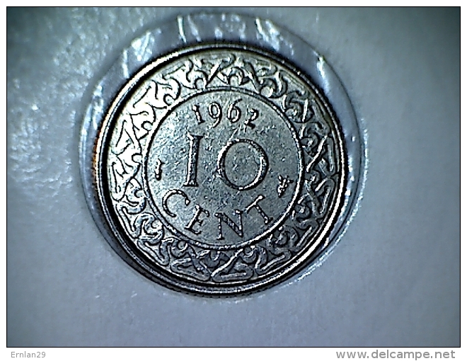 Suriname 10 Cent 1962 - Surinam 1975 - ...